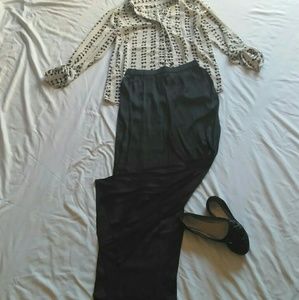 Thin silky dress pants